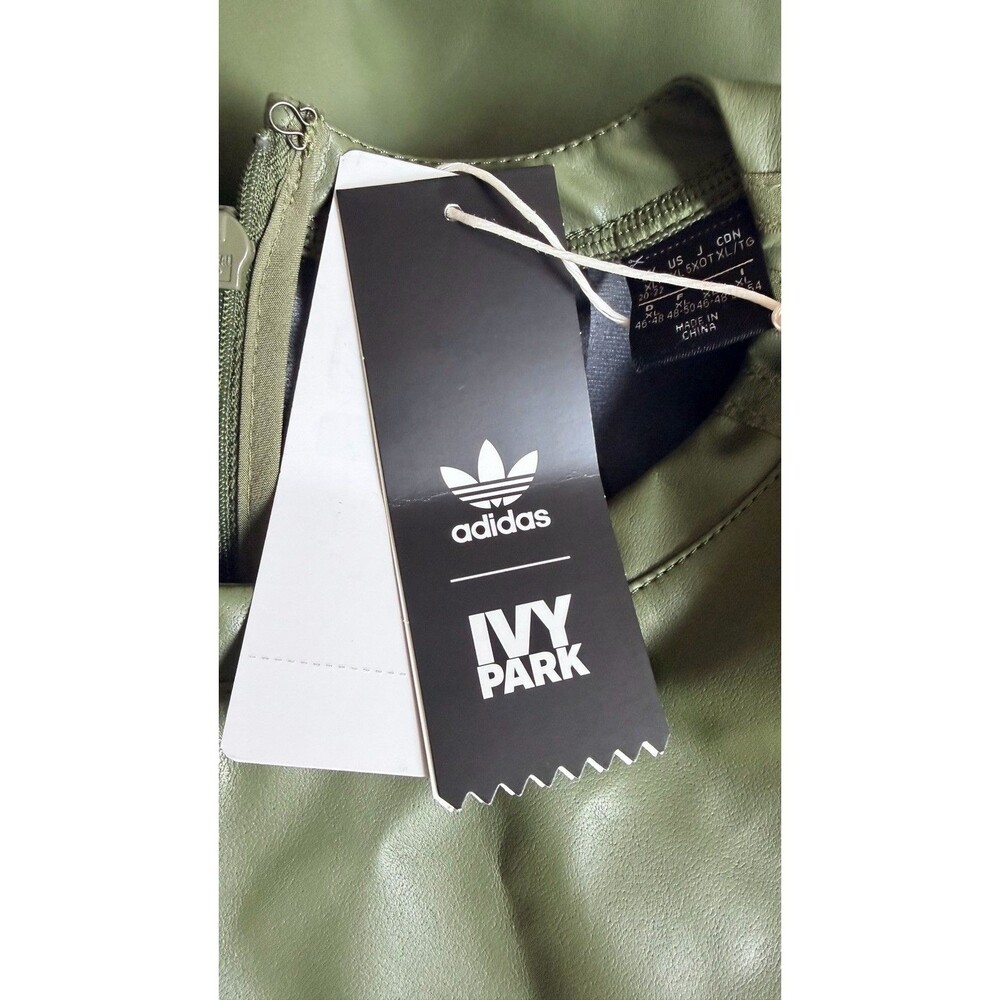 Adidas x Ivy Park Beyoncé Padded Faux Leather Body Suit Wild Pine Size XL - Picture 12 of 16
